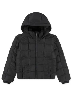 Abercrombie & Fitch Black Midweight Puffer Jacket