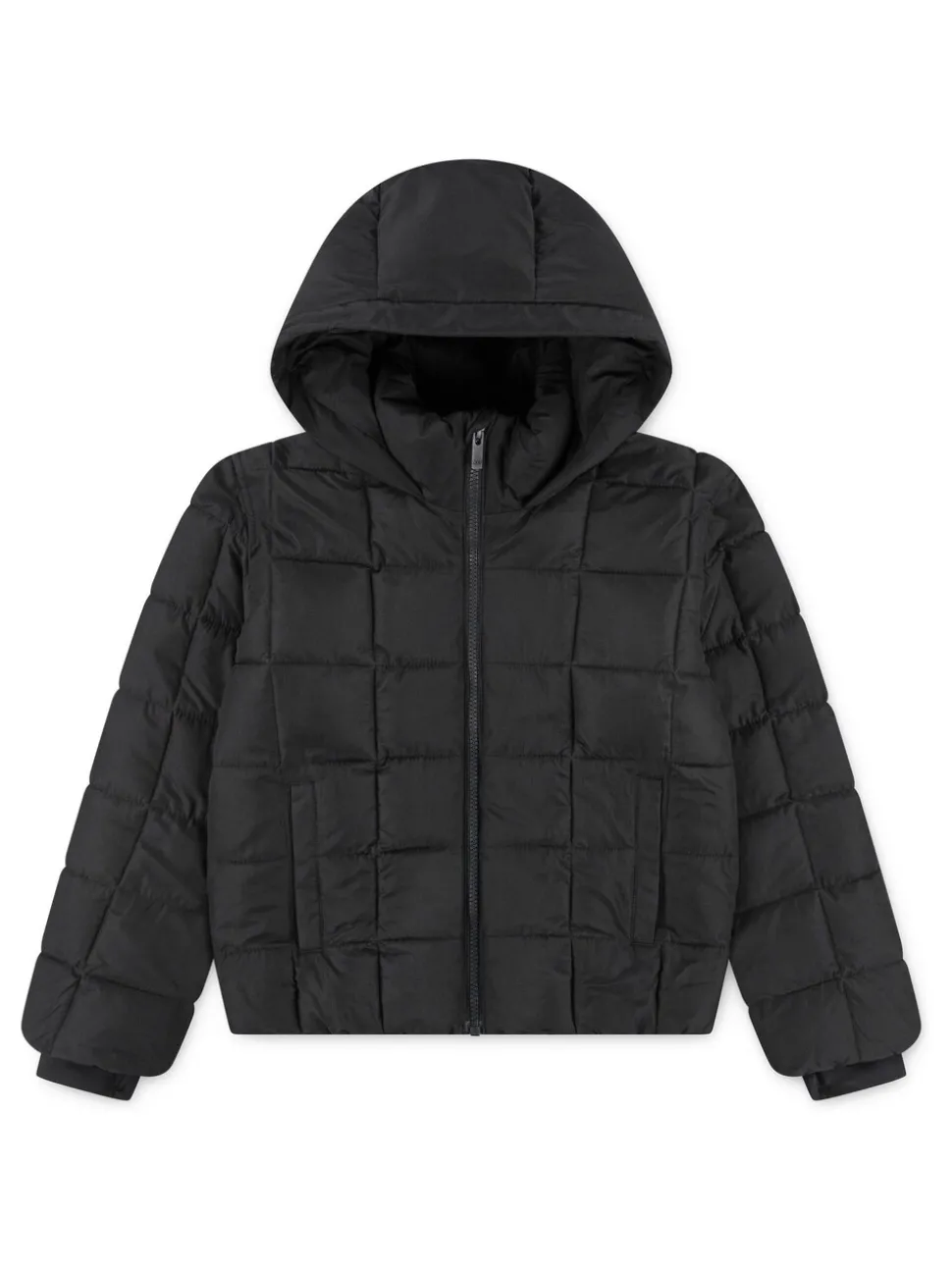 Abercrombie & Fitch Black Midweight Puffer Jacket