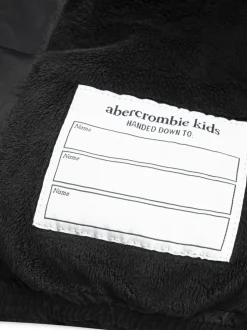 Abercrombie & Fitch Black Midweight Puffer Jacket