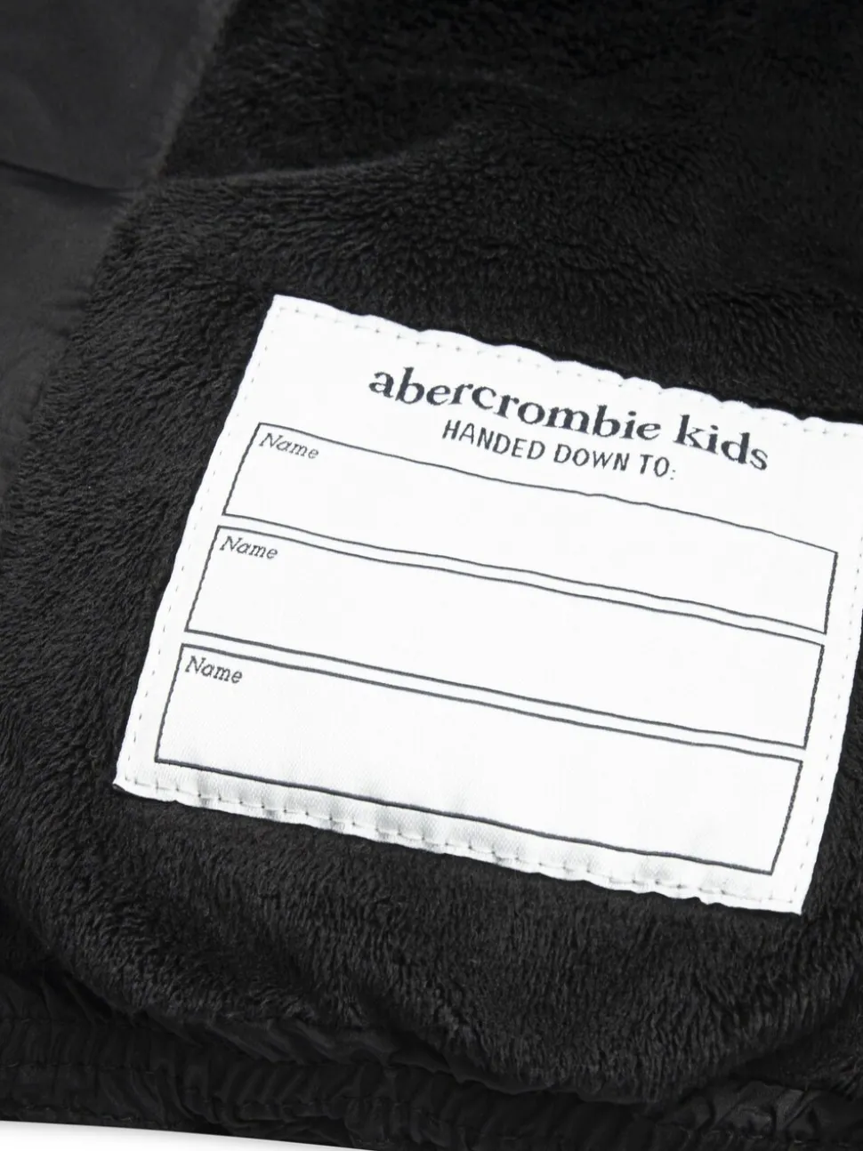 Abercrombie & Fitch Black Midweight Puffer Jacket