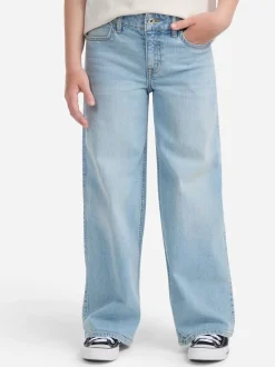 Abercrombie & Fitch Blue High Rise Wide Leg Jeans