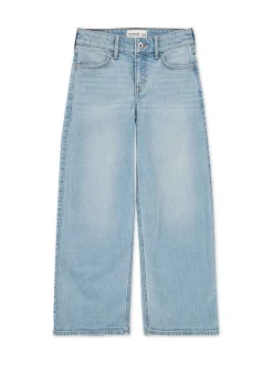 Abercrombie & Fitch Blue High Rise Wide Leg Jeans