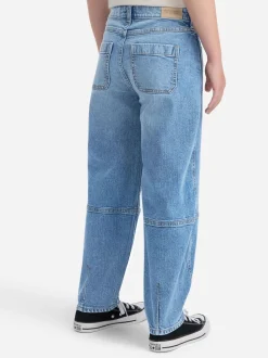 Abercrombie & Fitch Blue High Rise Barrell Jeans