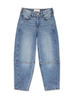 Abercrombie & Fitch Blue High Rise Barrell Jeans