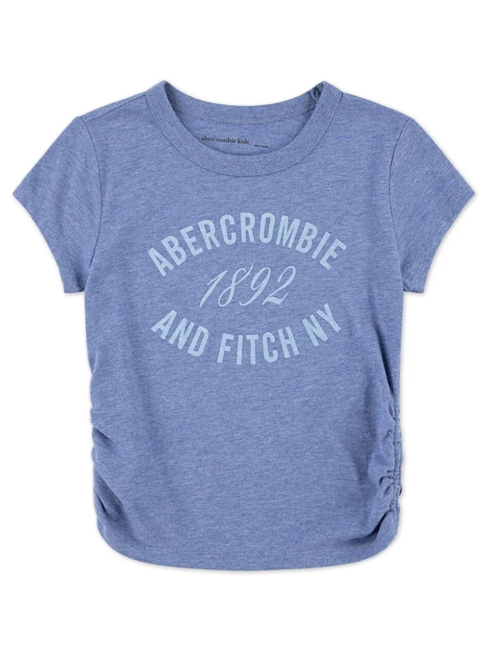 Abercrombie & Fitch Blue Logo Ruched T-Shirt