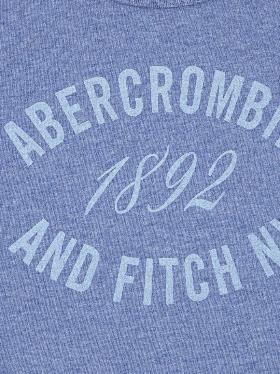 Abercrombie & Fitch Blue Logo Ruched T-Shirt