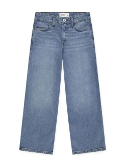 Abercrombie & Fitch Blue Navy High Rise Wide Leg Jeans