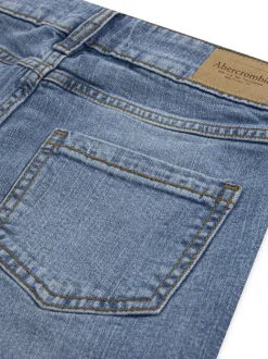 Abercrombie & Fitch Blue Navy High Rise Wide Leg Jeans
