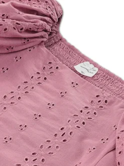 Abercrombie & Fitch Pink Emerson Puff Sleeve Top