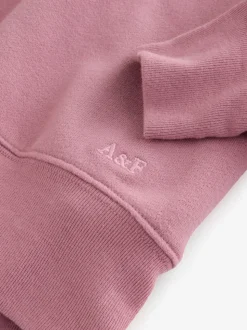 Abercrombie & Fitch Pink Essential Half Zip Sweatshirt