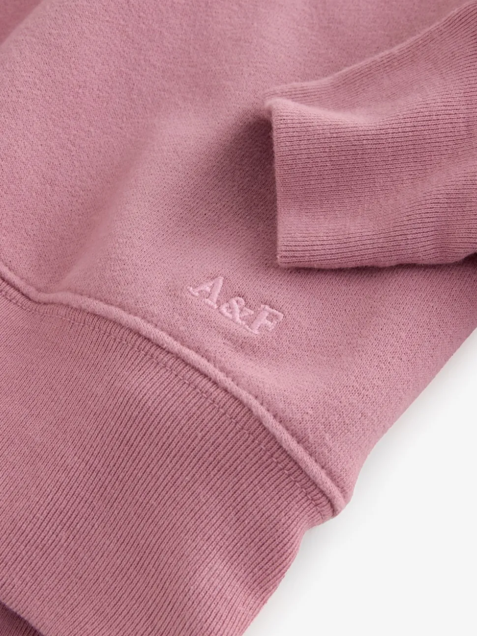Abercrombie & Fitch Pink Essential Half Zip Sweatshirt