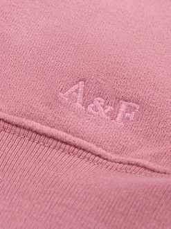 Abercrombie & Fitch Pink Essential Half Zip Sweatshirt