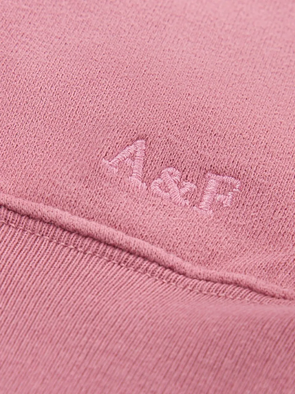 Abercrombie & Fitch Pink Essential Half Zip Sweatshirt