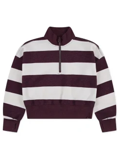 Abercrombie & Fitch Red Quarter Zip Preppy Jumper