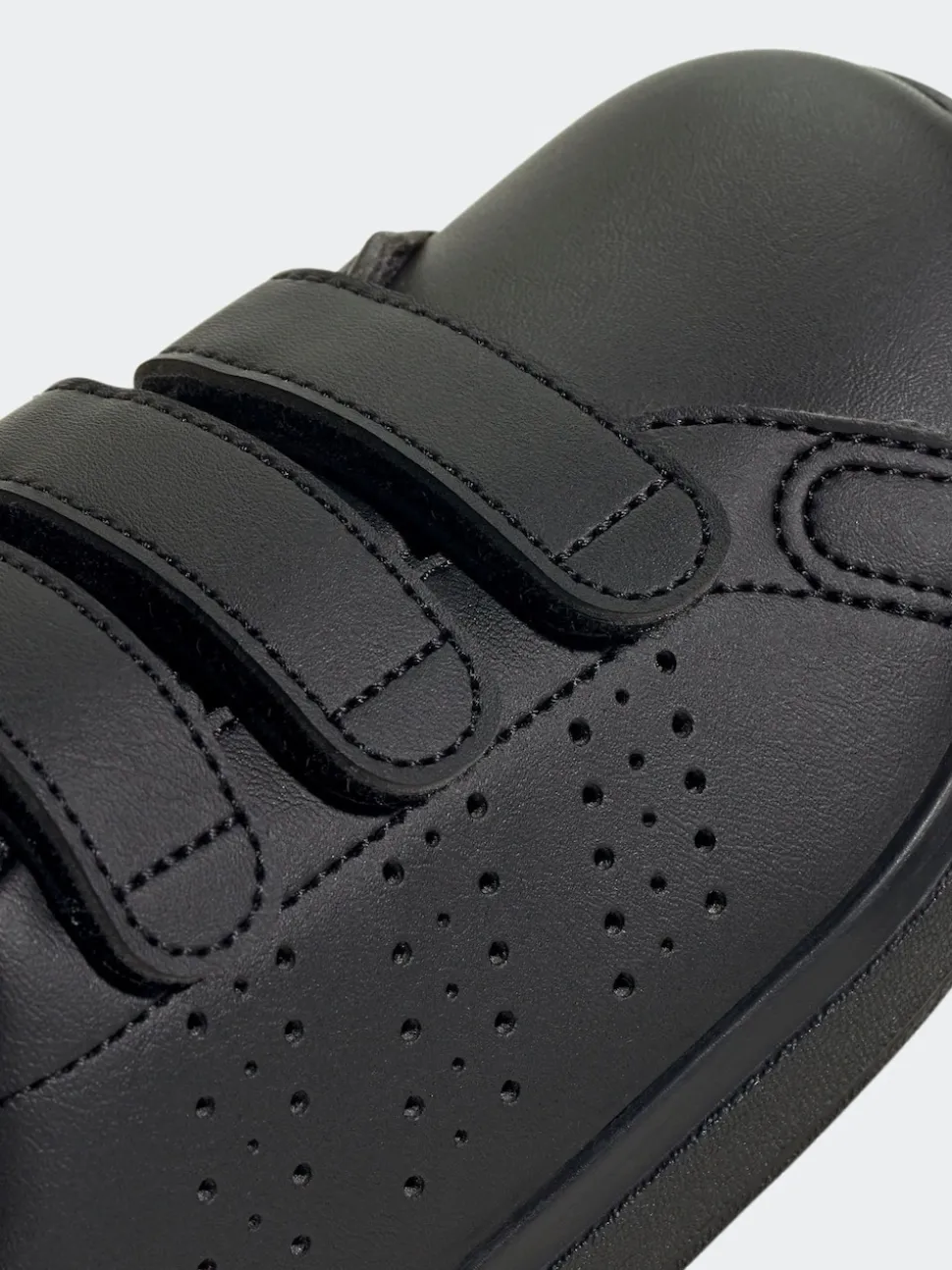adidas Black Advantage Base 2.0 Hook and Loop Kids Trainers
