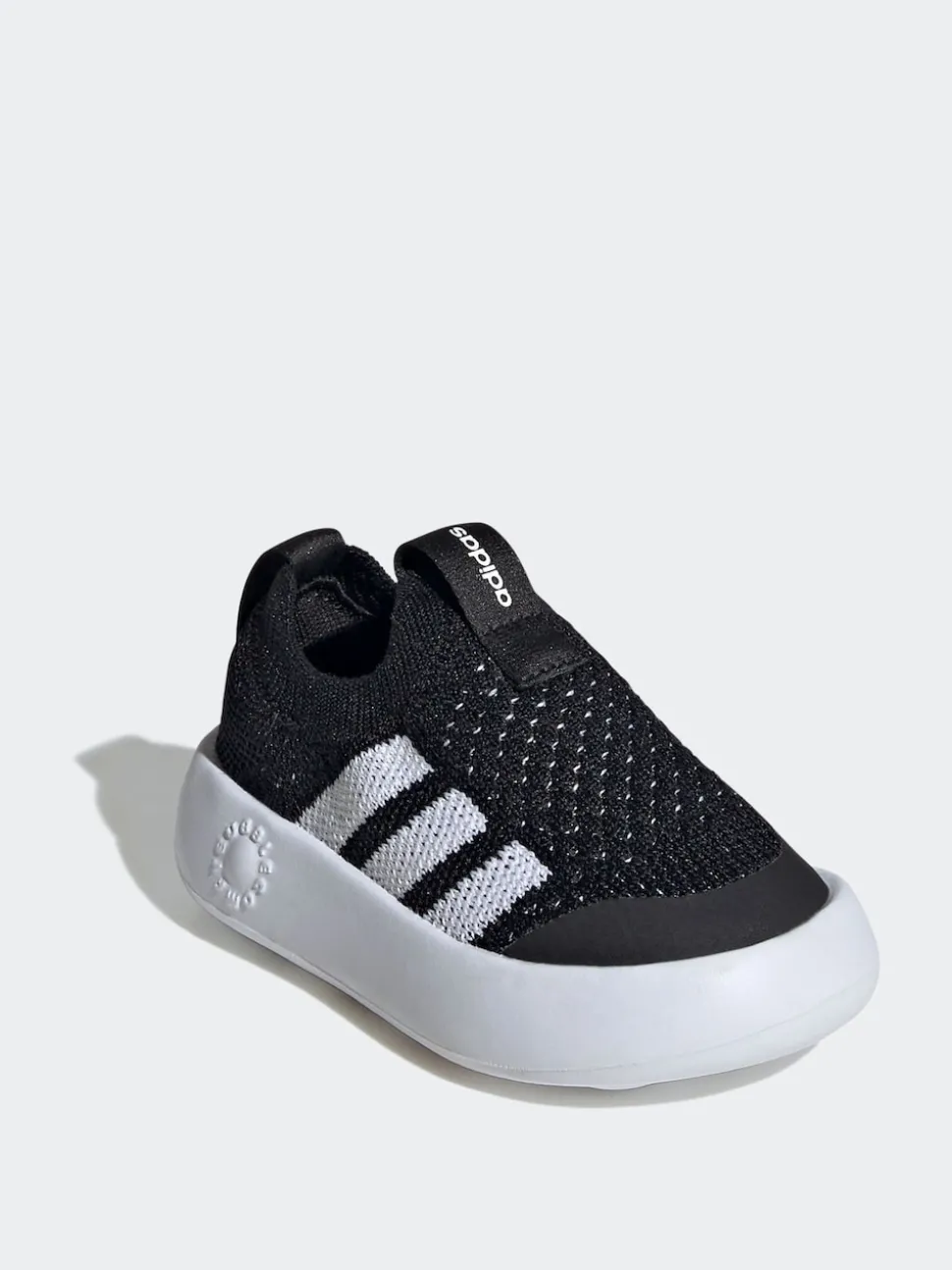 adidas Black Bubblecomfy Slip On Infant Trainers
