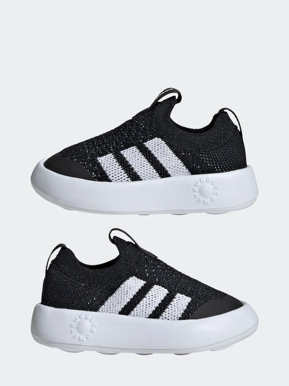 adidas Black Bubblecomfy Slip On Infant Trainers