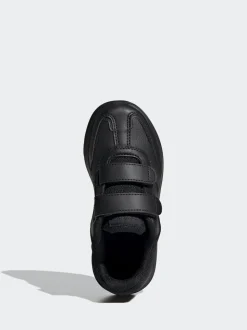 adidas Black Chrome Tensaur Switch Hook and Loop Kids Trainers