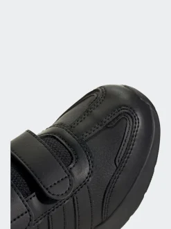 adidas Black Chrome Tensaur Switch Hook and Loop Kids Trainers