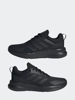 adidas Black Fortarun 4.0 Lace Junior Trainers