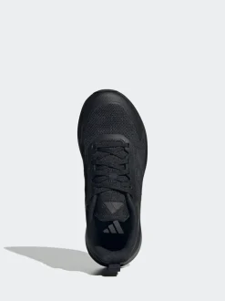 adidas Black Fortarun 4.0 Lace Junior Trainers