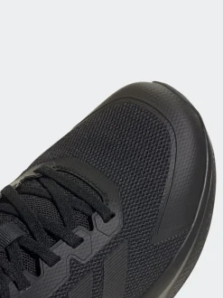 adidas Black Fortarun 4.0 Lace Junior Trainers
