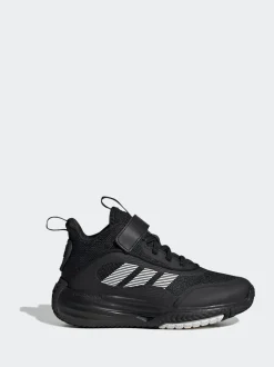 adidas Black Ownthegame 3.0 Kids Trainers