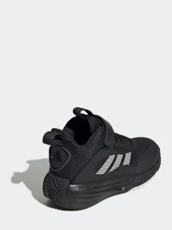 adidas Black Ownthegame 3.0 Kids Trainers