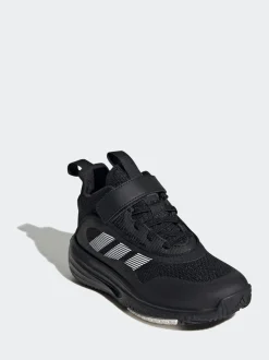 adidas Black Ownthegame 3.0 Kids Trainers