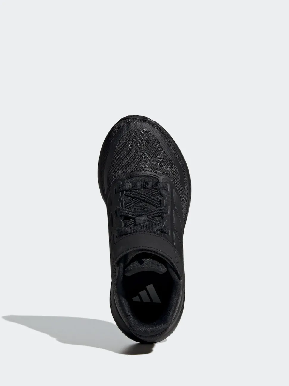 adidas Black Runfalcon 5 Elastic Lace Running Kids Trainers