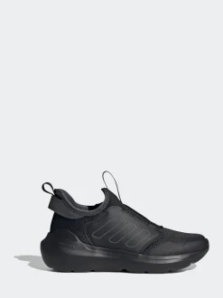 adidas Black Tensaur Comfort Slip On Junior Trainers