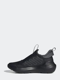 adidas Black Tensaur Comfort Slip On Junior Trainers