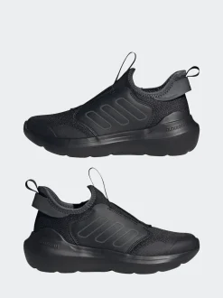 adidas Black Tensaur Comfort Slip On Junior Trainers