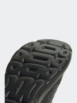 adidas Black Tensaur Comfort Slip On Junior Trainers