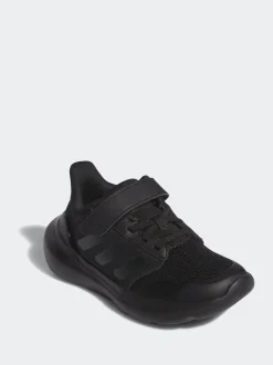adidas Black Tensaur Run 2.0 Hook and Loop Kids Trainers