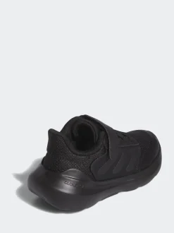 adidas Black Tensaur Run 2.0 Hook and Loop Kids Trainers