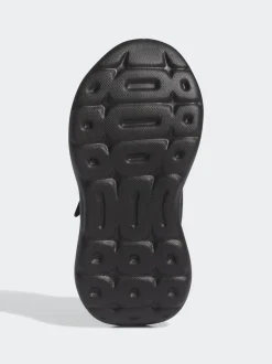 adidas Black Tensaur Run 2.0 Hook and Loop Kids Trainers