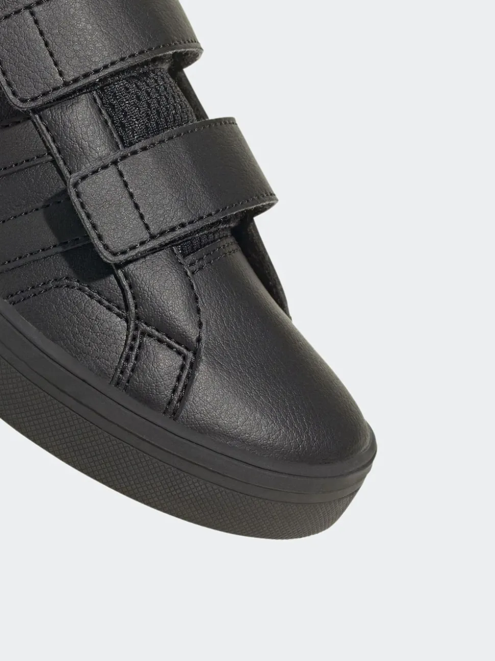 adidas Black VS Pace 2.0 Hook and Loop Kids Trainers