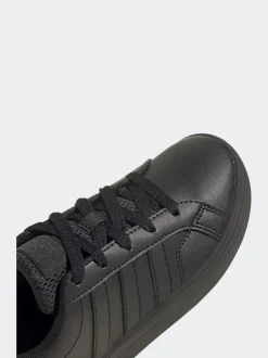 adidas Black VS Pace 2.0 Lace Kids Trainers