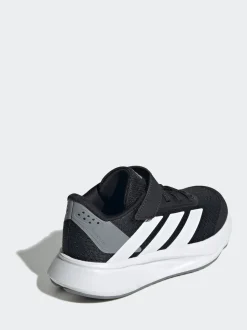 adidas Black/White Duramo SL Hook and Loop Running Kids Trainers