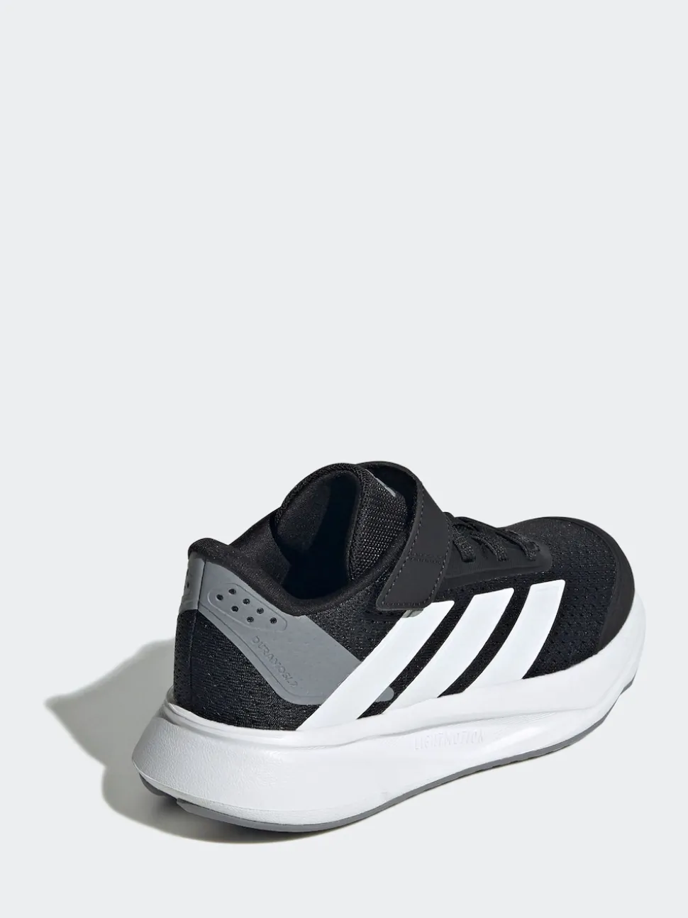 adidas Black/White Duramo SL Hook and Loop Running Kids Trainers