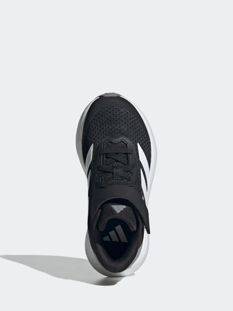 adidas Black/White Duramo SL Hook and Loop Running Kids Trainers