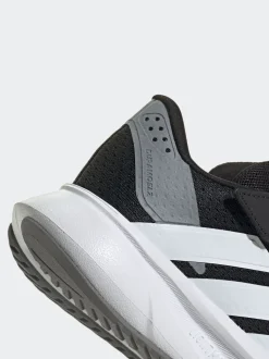 adidas Black/White Duramo SL Hook and Loop Running Kids Trainers