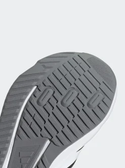 adidas Black/White Duramo SL Hook and Loop Running Kids Trainers