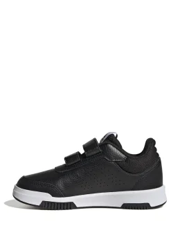 adidas Black/White Hook and Loop Tensaur Kids Trainers
