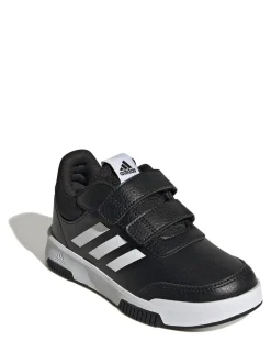 adidas Black/White Hook and Loop Tensaur Kids Trainers