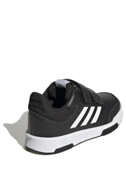 adidas Black/White Hook and Loop Tensaur Kids Trainers
