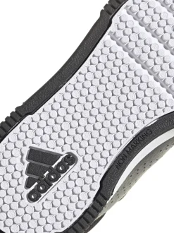 adidas Black/White Hook and Loop Tensaur Kids Trainers