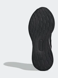 adidas Black/White Runfalcon 5 Elastic Lace Running Kids Trainers