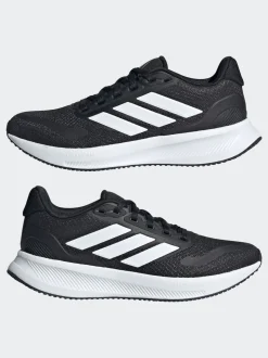 adidas Black/White Runfalcon 5 Lace Running Junior Trainers
